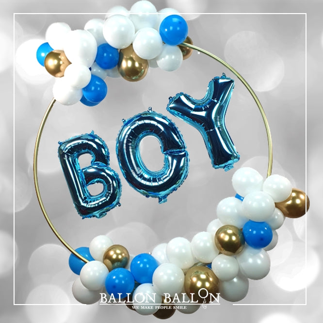 Couronne de ballons Naissance It's a Boy – BallonBallon Brussels