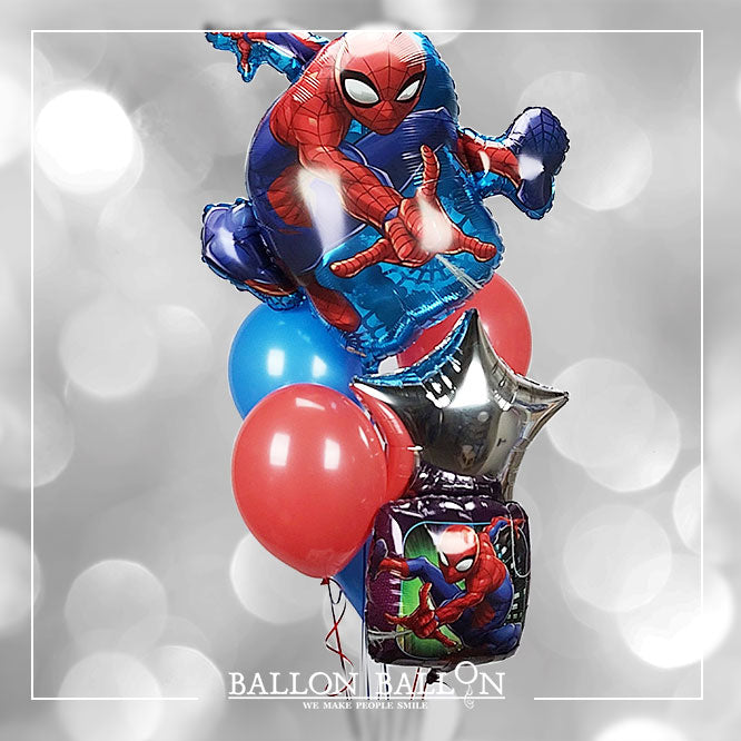 Montage de ballons Bouquet Fun Spiderman – BallonBallon Brussels