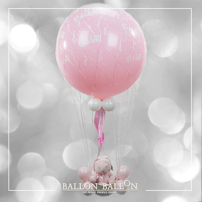 Montage Ballon (Montgolfière) naissance fille