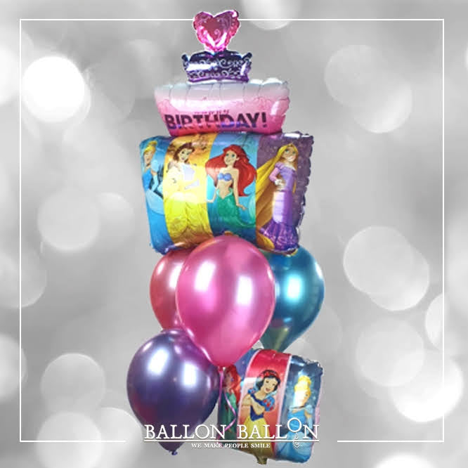 Montage de ballons Bouquet Princesse – BallonBallon Brussels