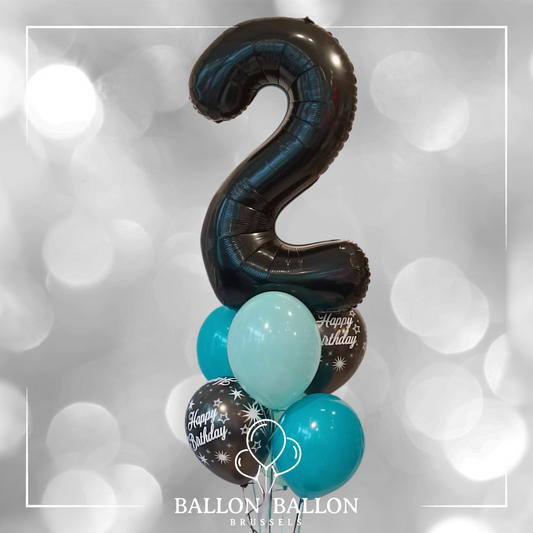 Boeket 1 zwart cijfer