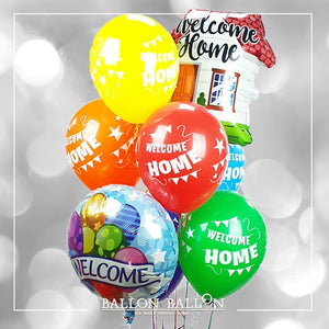 Ballonnenboeket Welkom Thuis