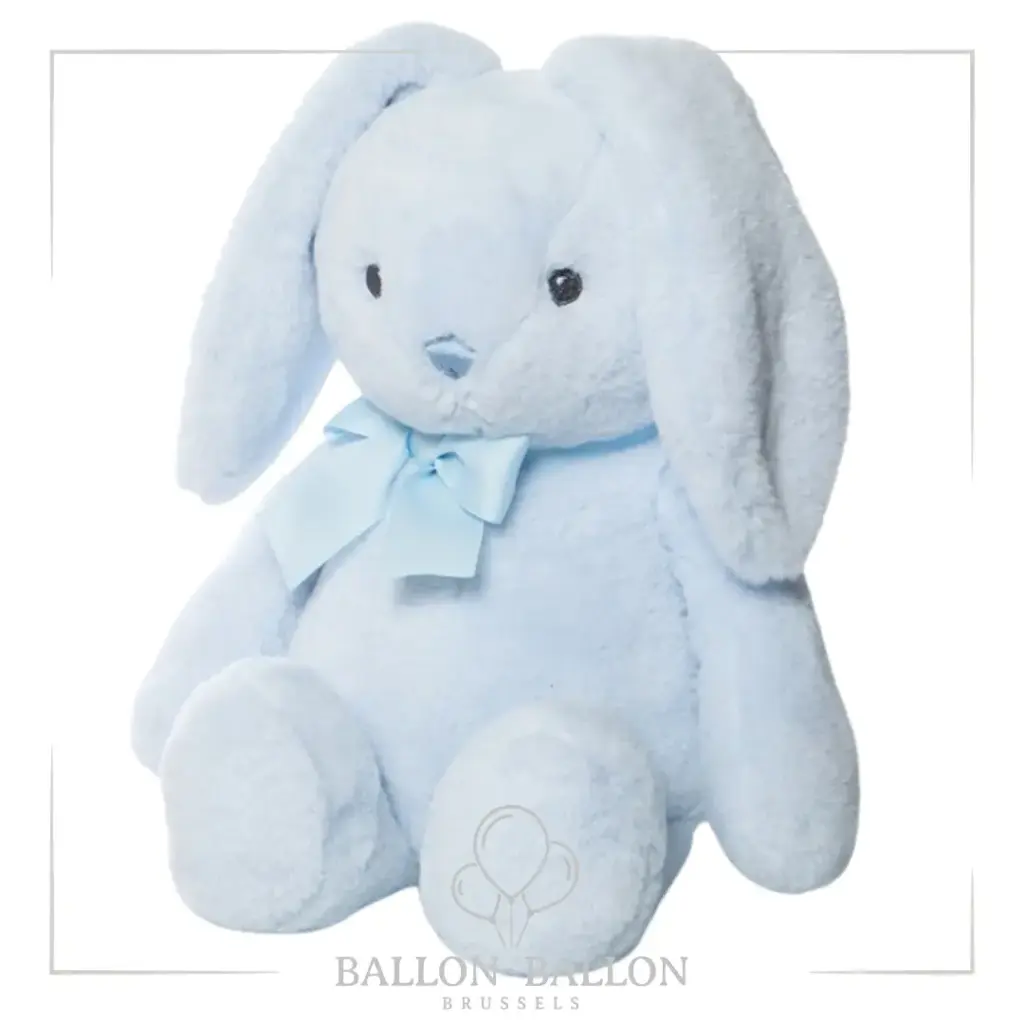 Lapin en peluche bleu (40cm)