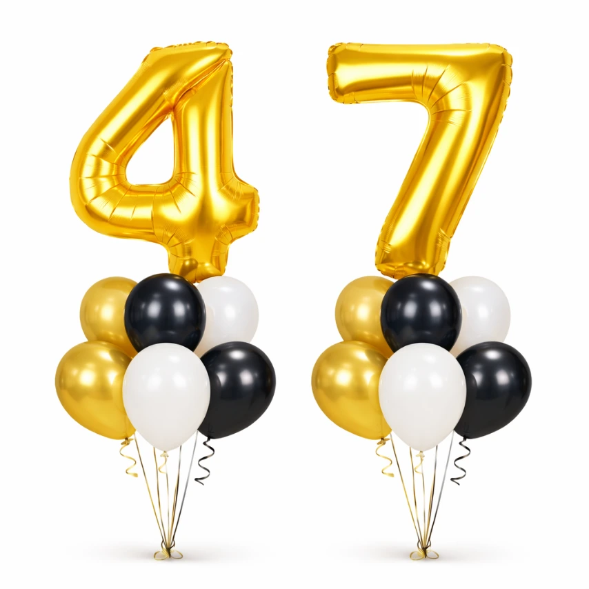 Boeket 2 cijfers Goud (10)