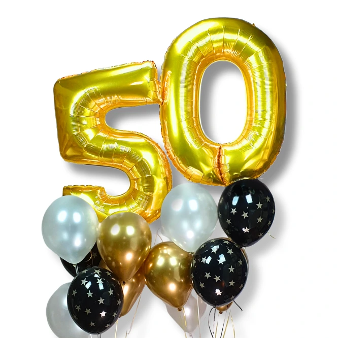 Bouquets deux chiffres Dorés (10)