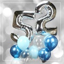 Bouquets deux Chiffres argentés