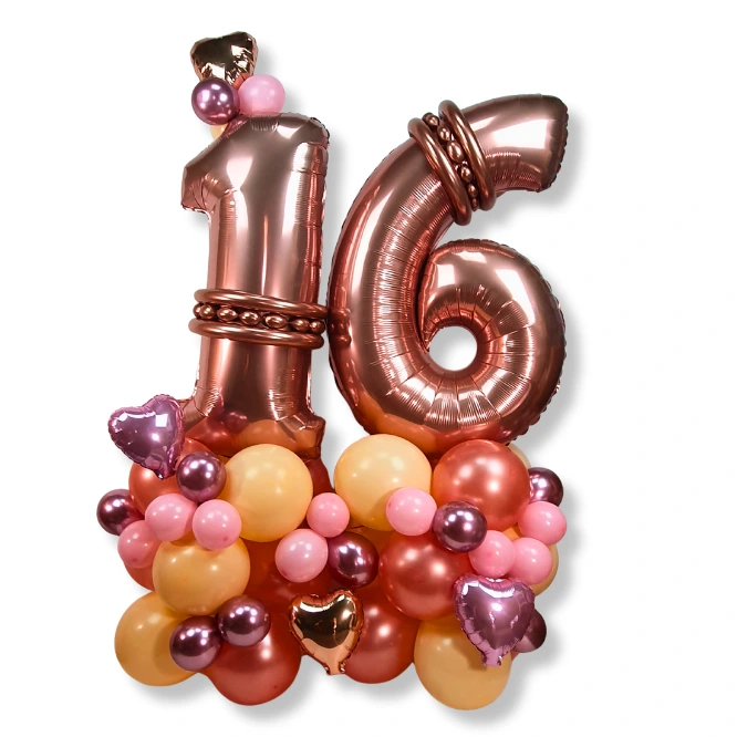 Organische montage 2 Cijfers Roze goud