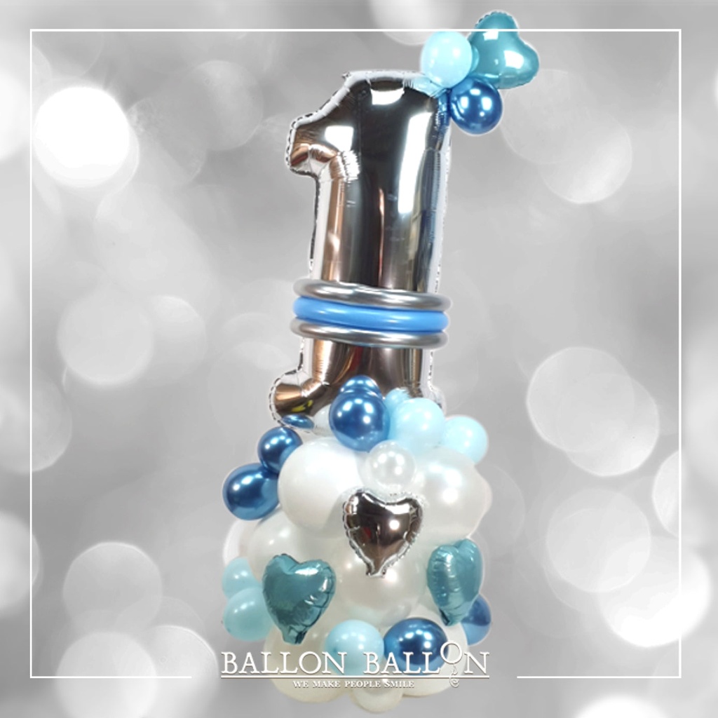 Organische montage 1 zilveren cijfer (1)