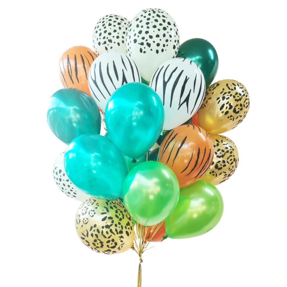 Boeket "De weelderige Jungle" (12 ballonnen)