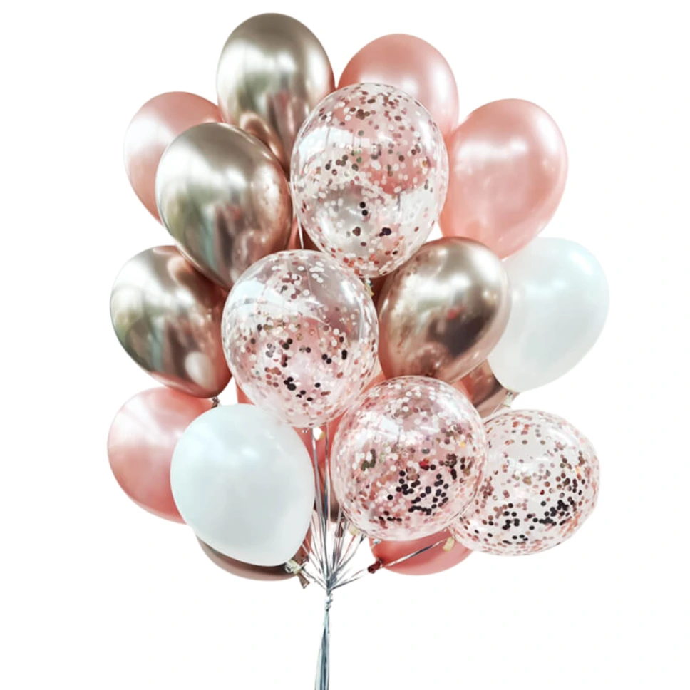 Boeket "De tijd om te stralen" (12 ballonnen)