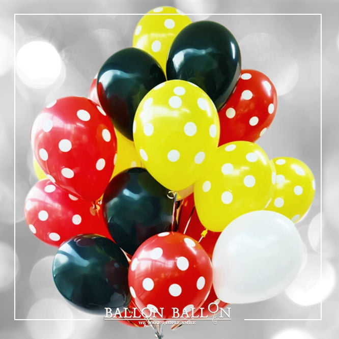 Boeket "Het Mickey Mouse" (12 ballonnen)