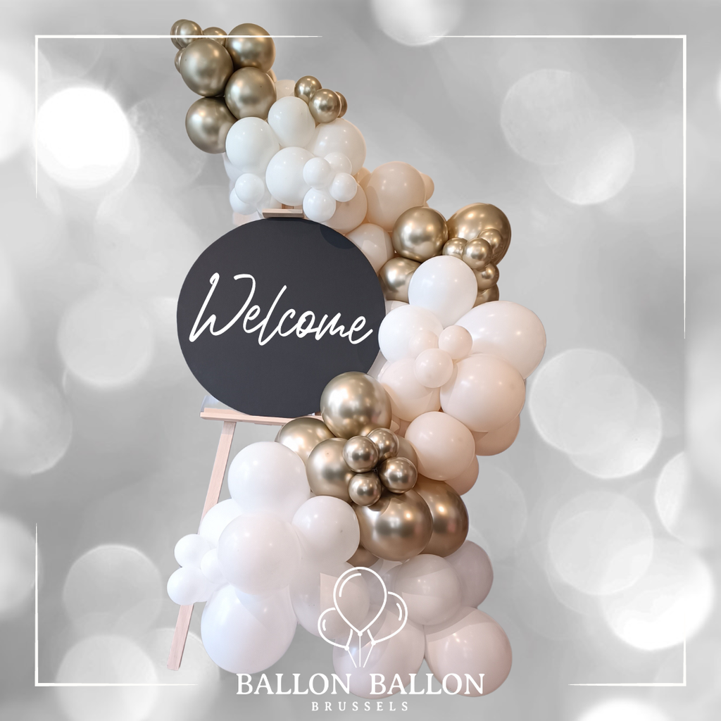 Welkomstbord (Zwarte achtergrond)