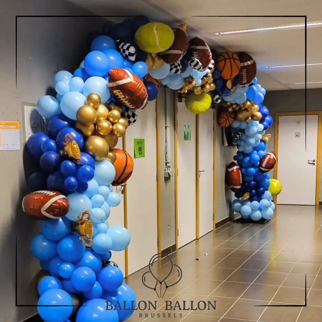 Organische ballonnenboog volgens thema