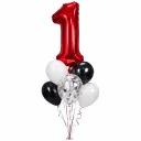 Bouquet un chiffre rouge