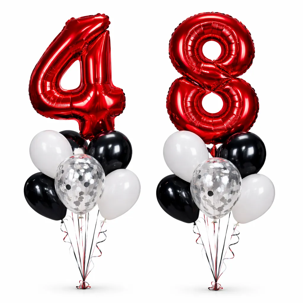 Bouquets deux Chiffres rouge