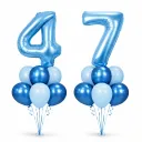 Boeket 2 blauwe cijfers