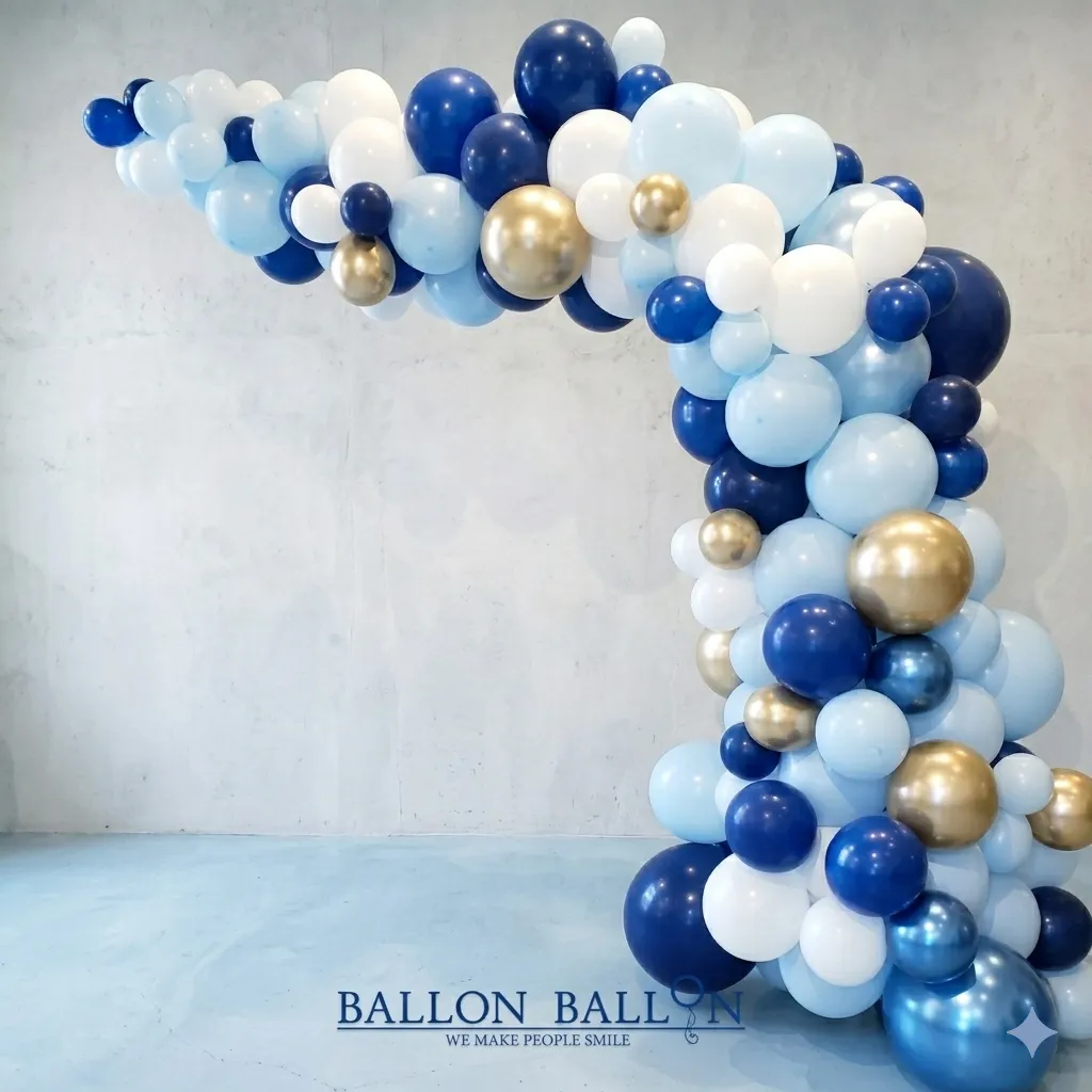 Jongen ballonnenboog