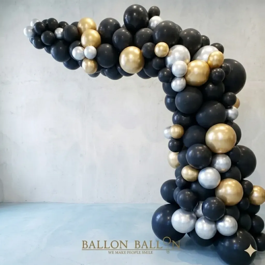 Demi arche de ballons organique