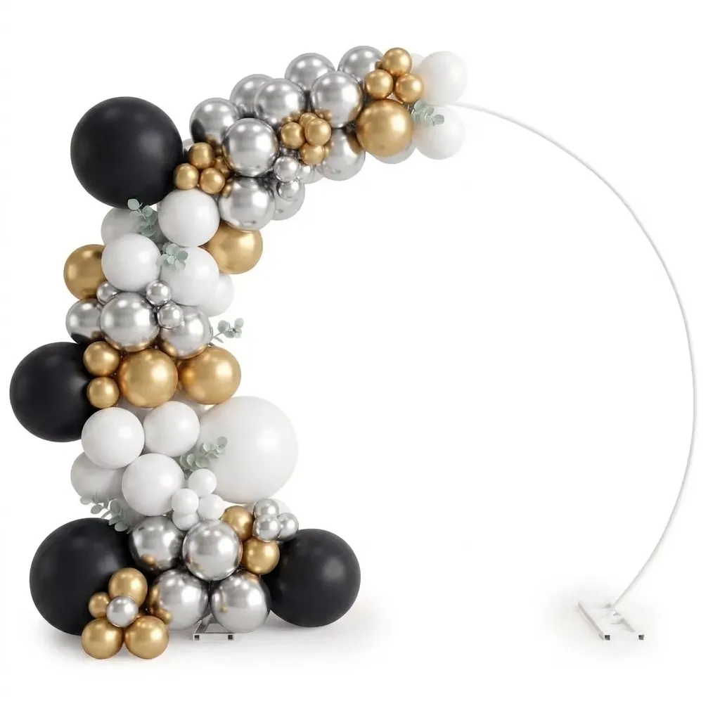 Demi-arche de ballons organique arrondi