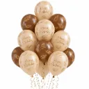 Bouquet anniversaire crème brun