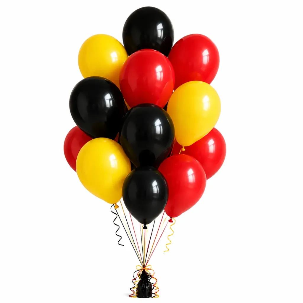Boeket Zwart Geel Rood