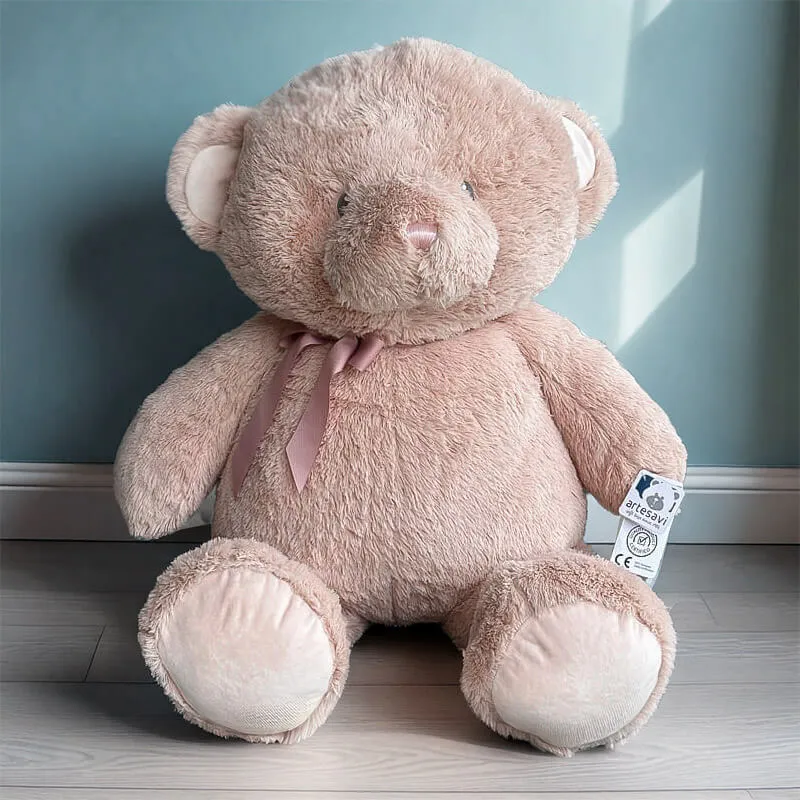 Teddybeer roze goud (37cm)