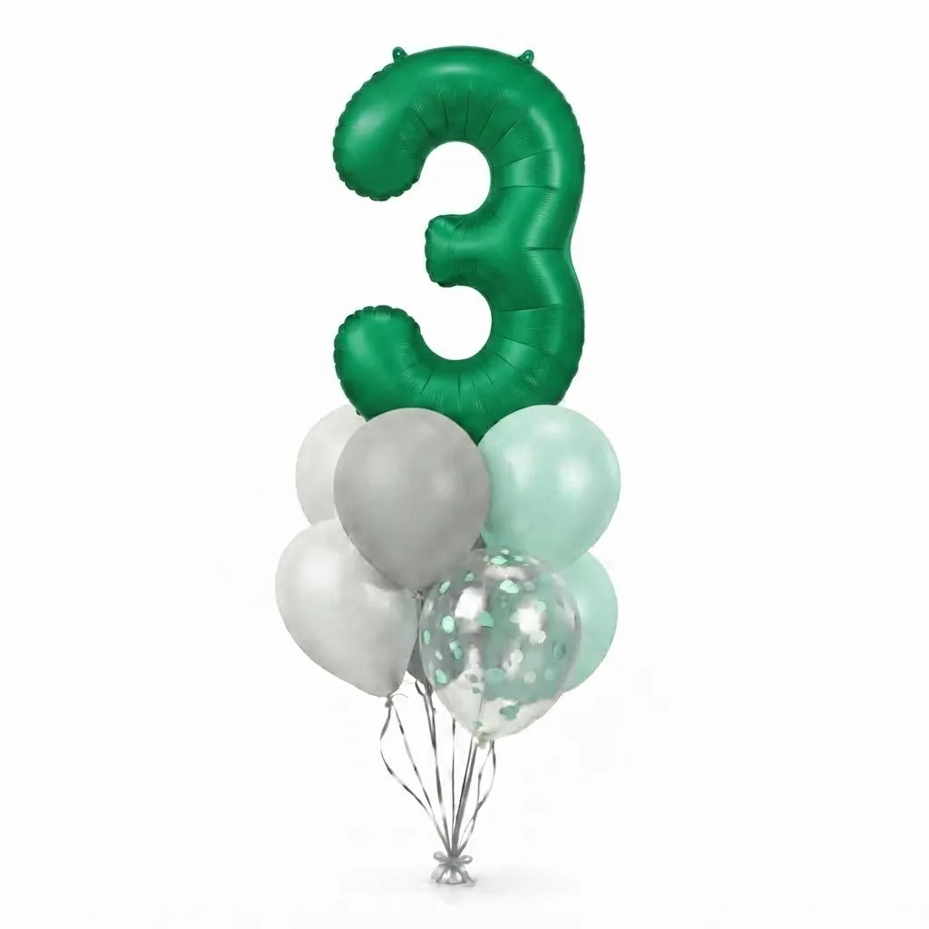 Bouquet un chiffre vert