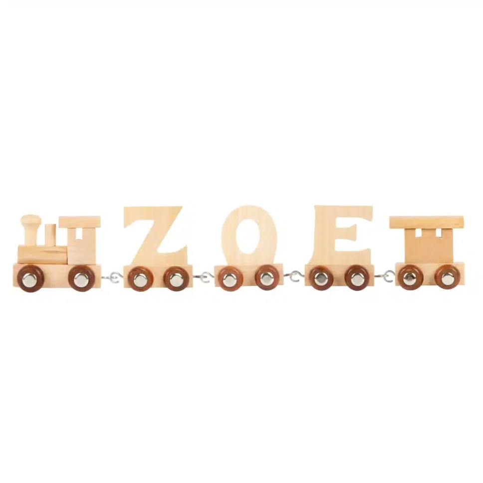 Houten letter trein (A)