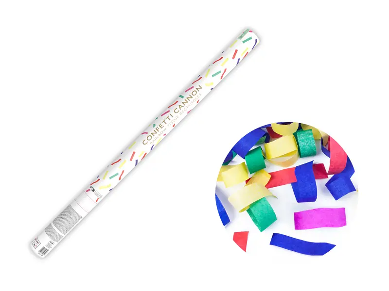 confetti kanon in meerdere kleuren