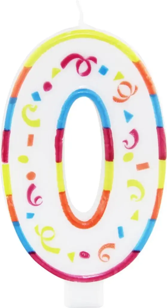 BIG CANDLES NUMBERS 0