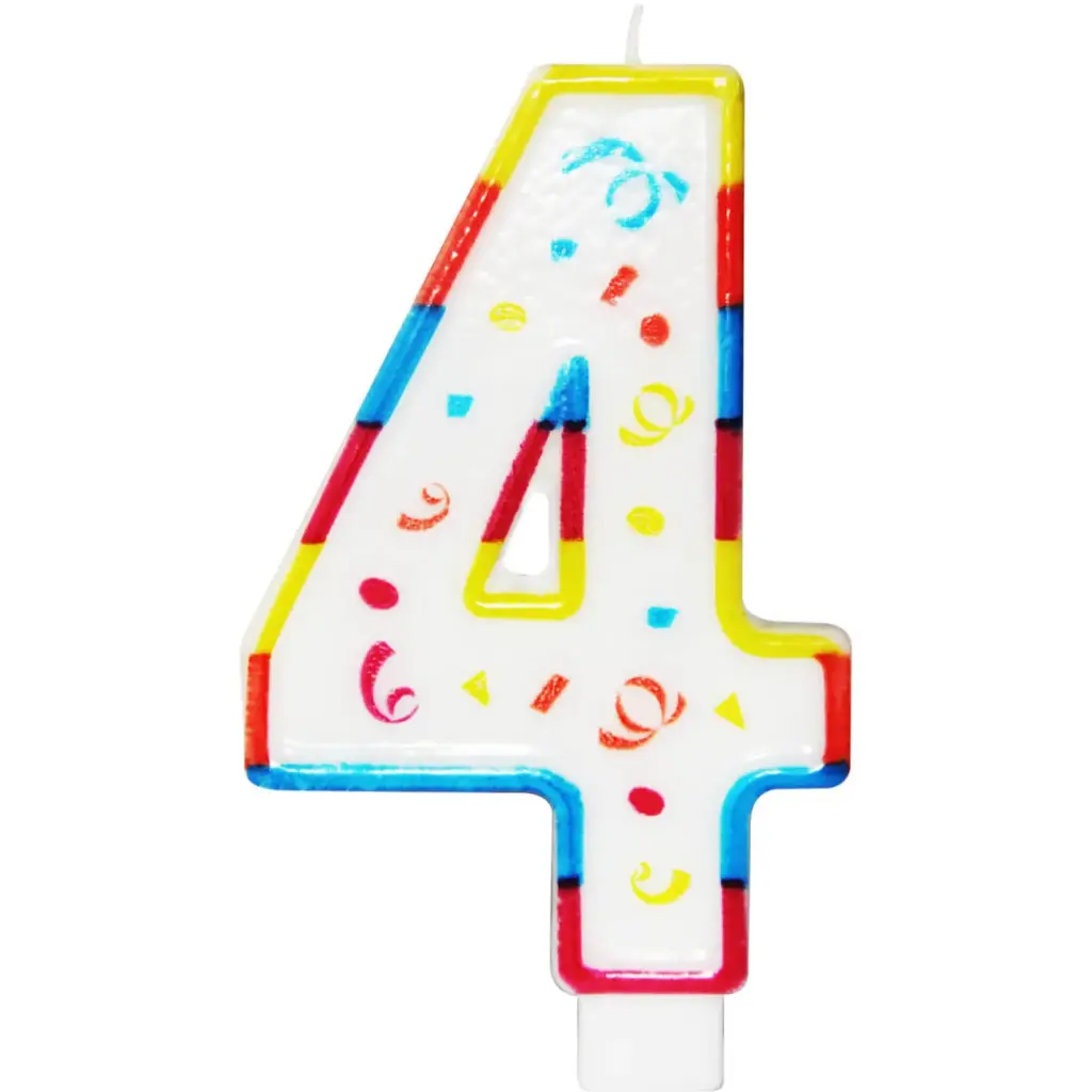 BIG CANDLES NUMBERS 4