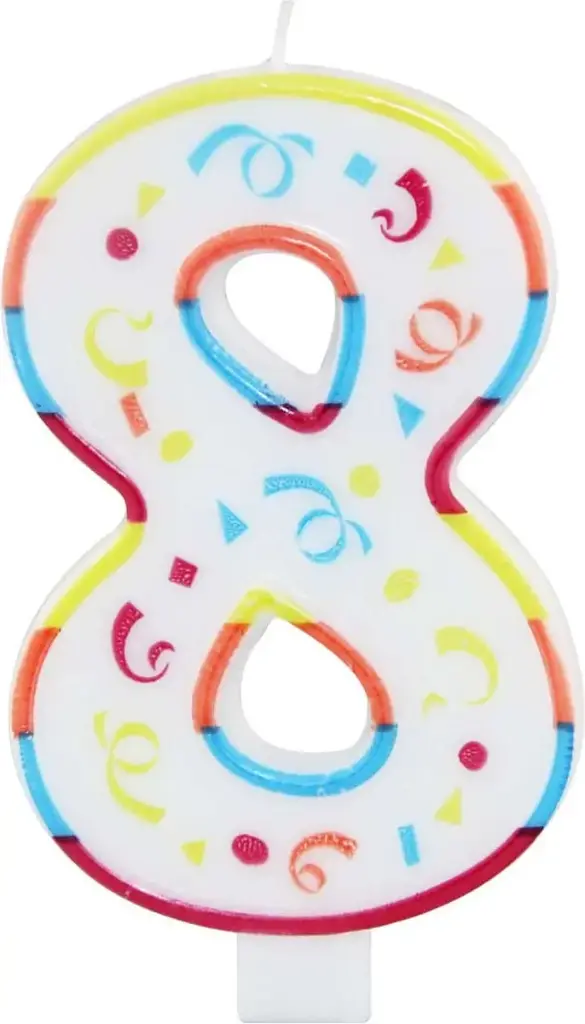 BIG CANDLES NUMBERS 8