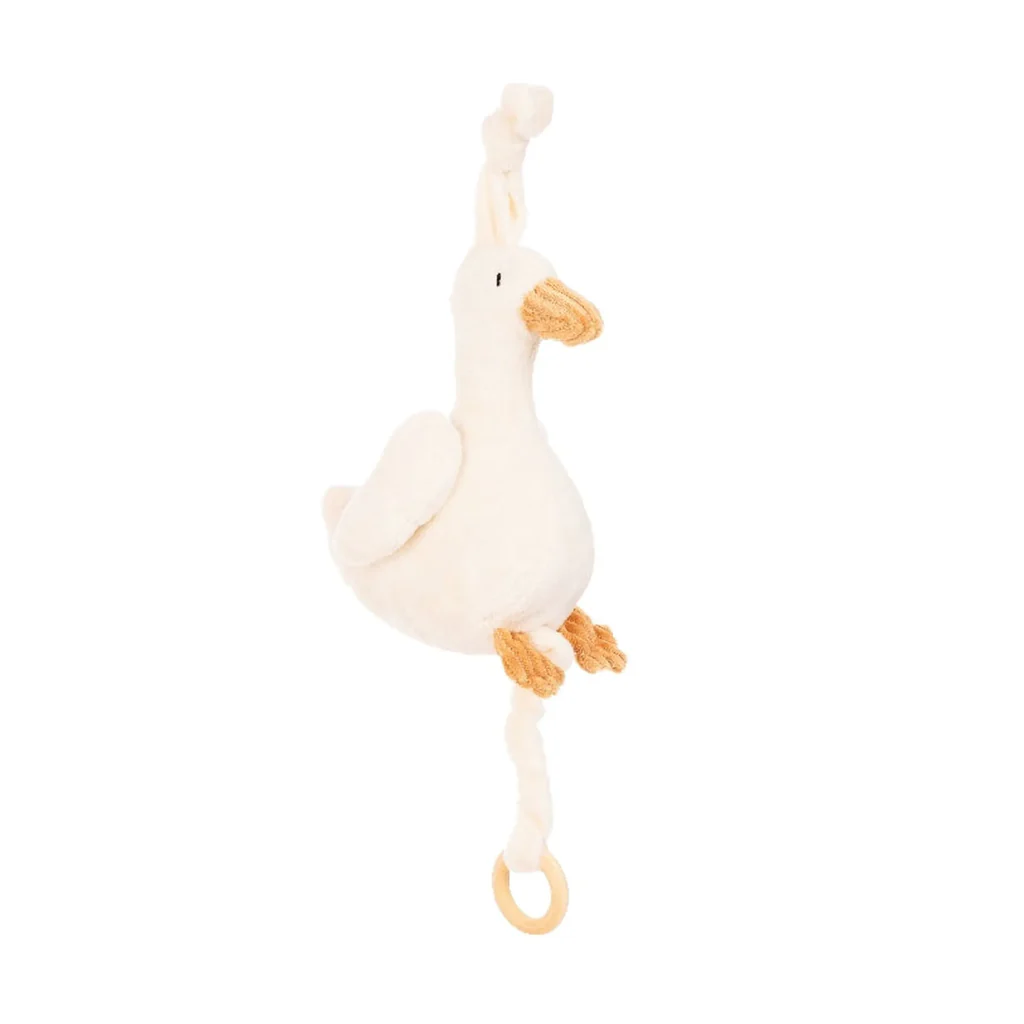 HOCHET BÉBÉ OIE 15 CM