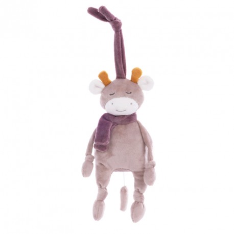 HOCHET BÉBÉ VACHE 15 CM