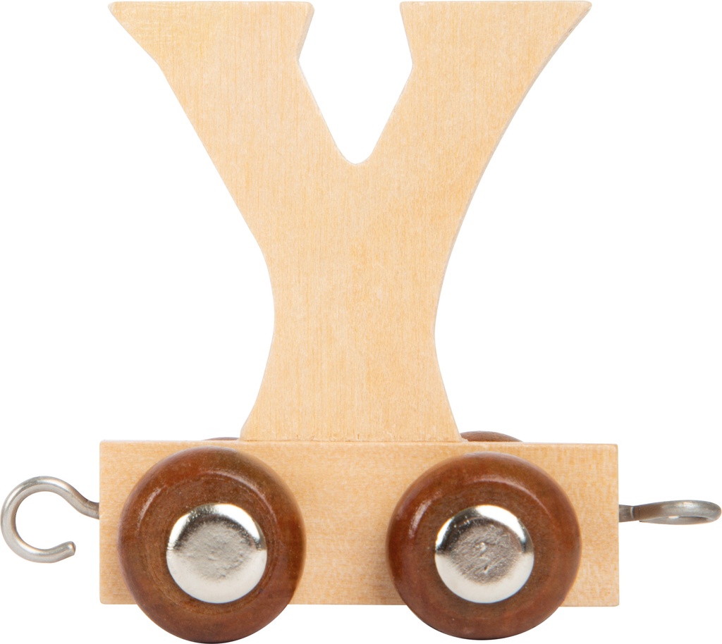 Houten letter trein Y