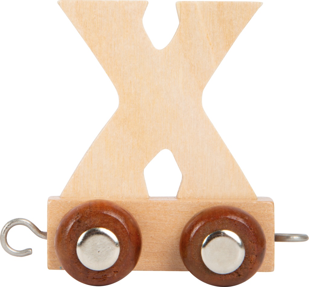 Houten letter trein X