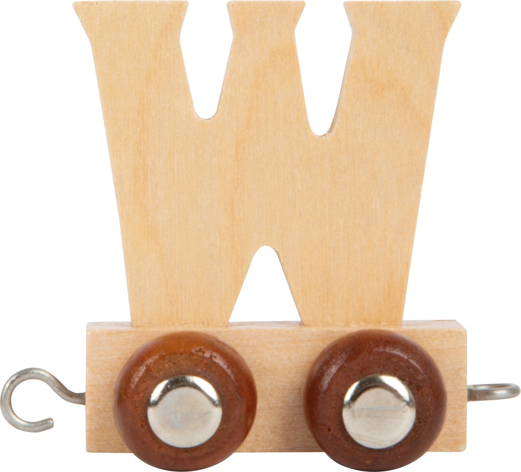 Houten letter trein W