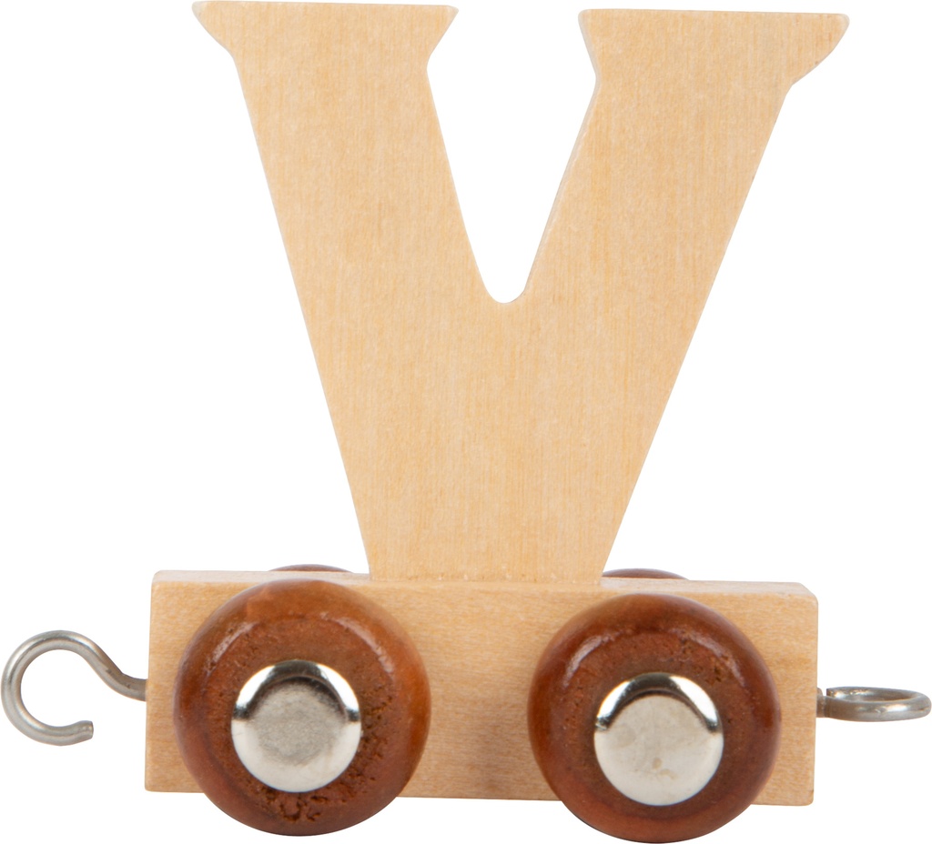 Houten letter trein V