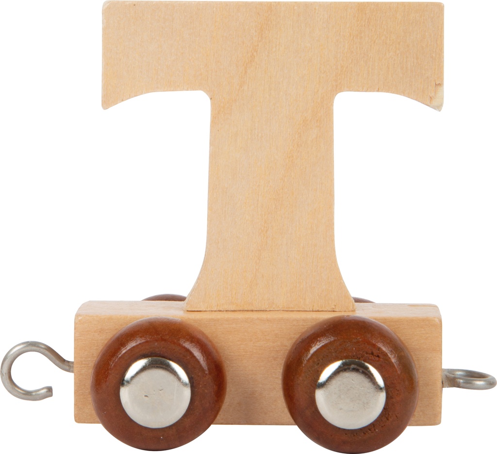 Houten letter trein T