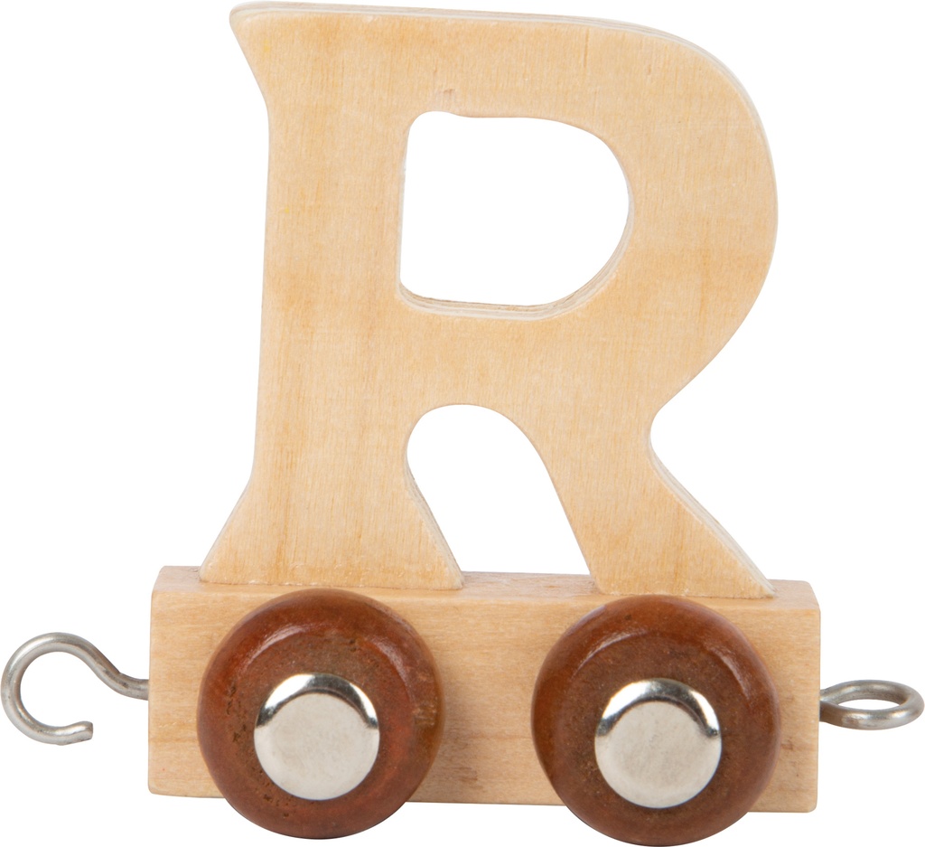 Houten letter trein R