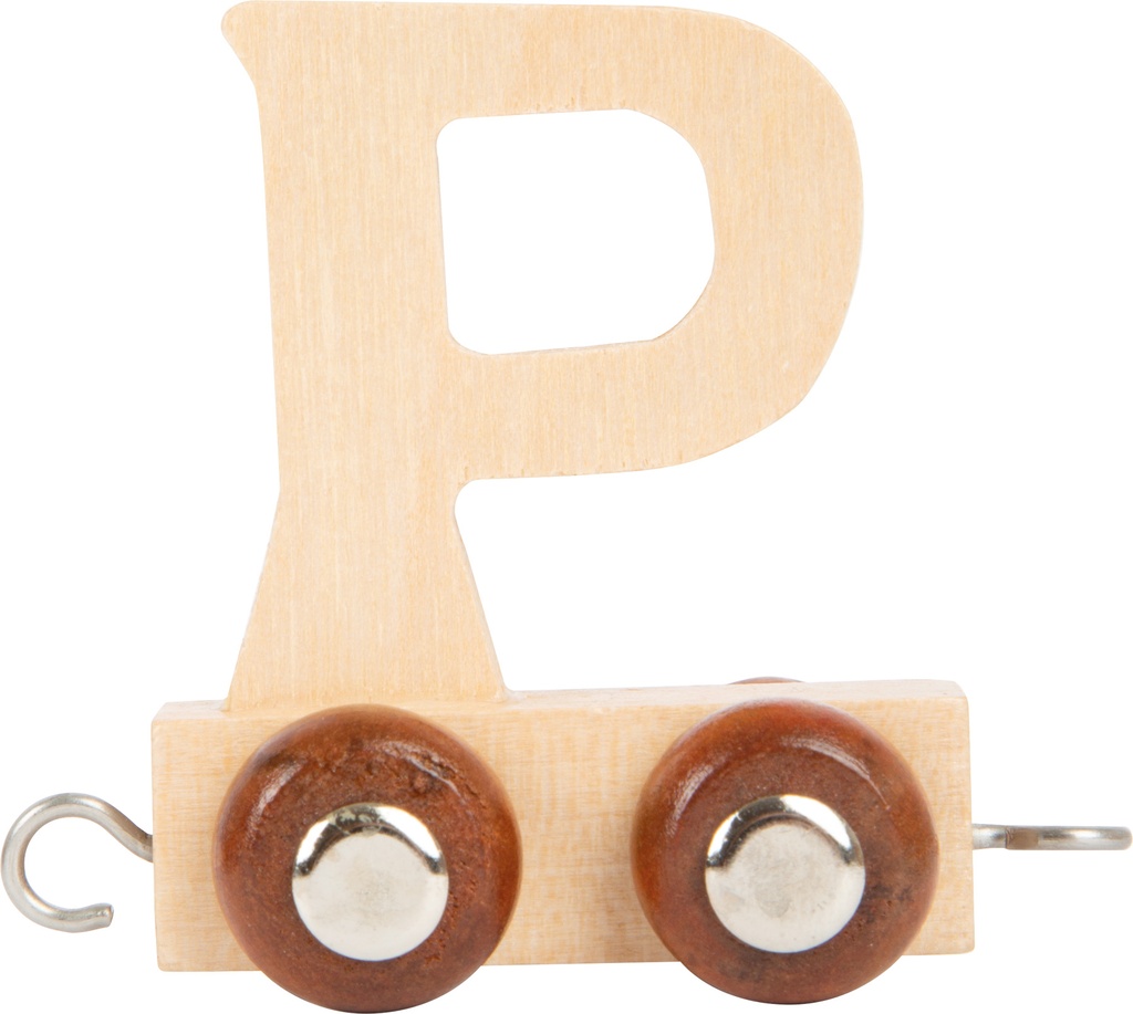 Houten letter trein P