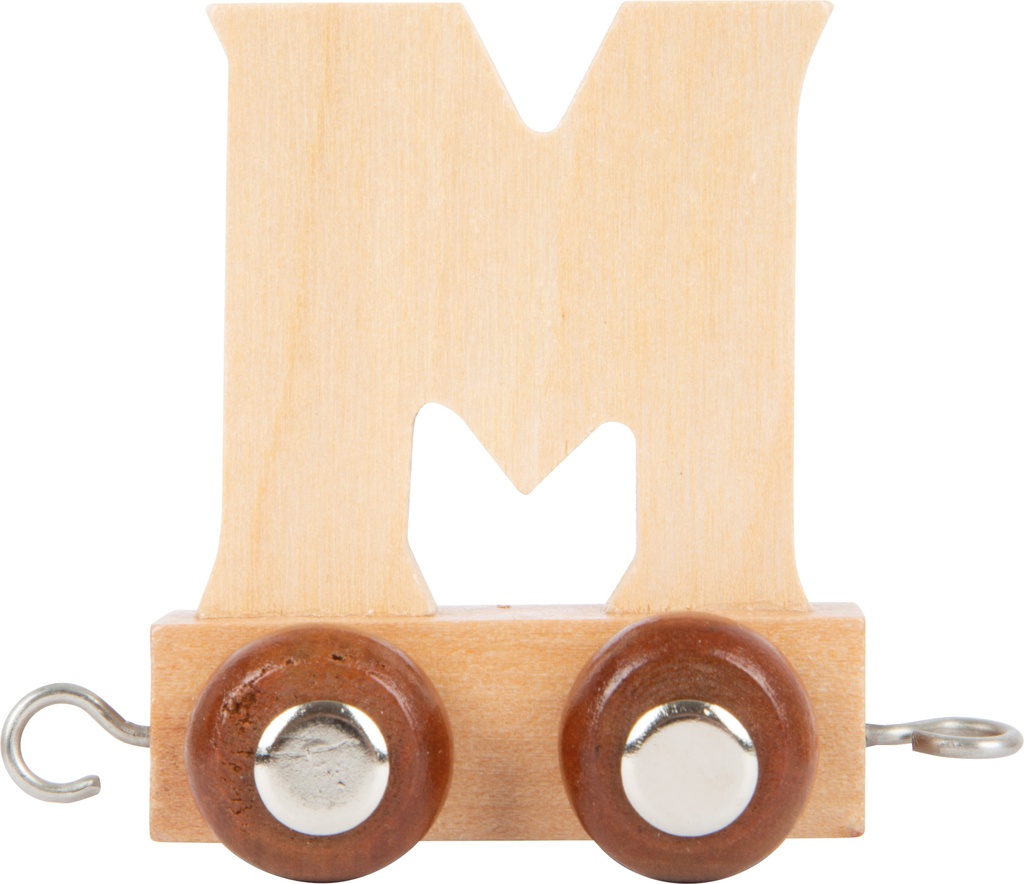 Houten letter trein M