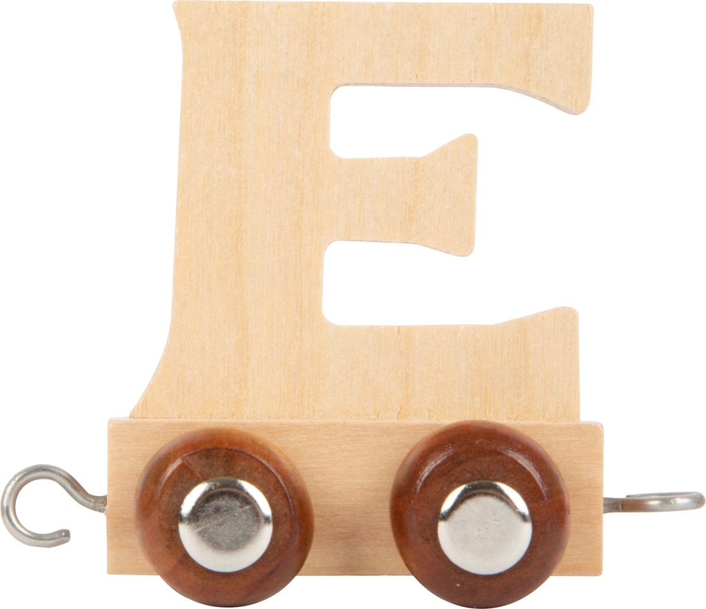 Houten letter trein E