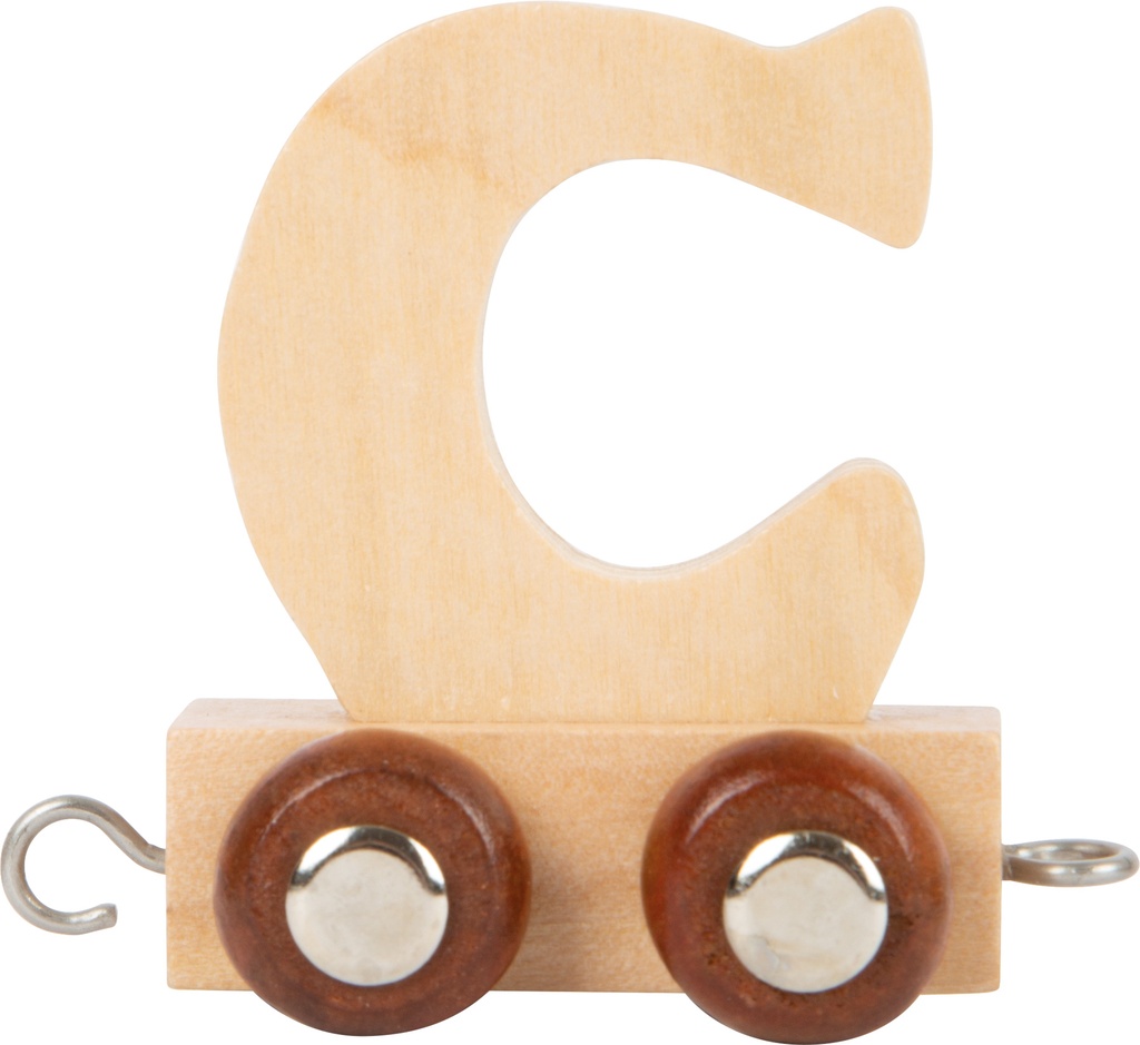 Houten letter trein C