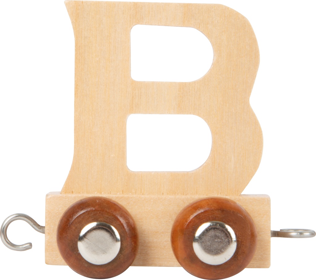 Houten letter trein B