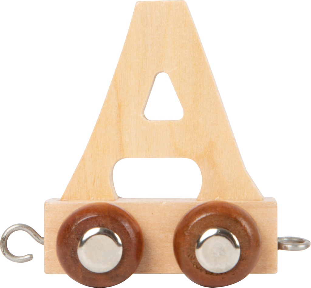 Houten letter trein A