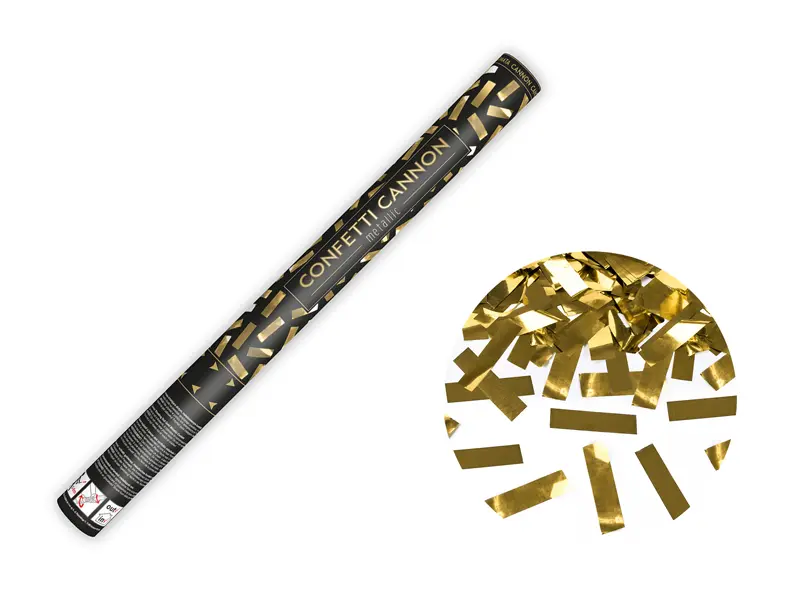 Canon à confettis Doré