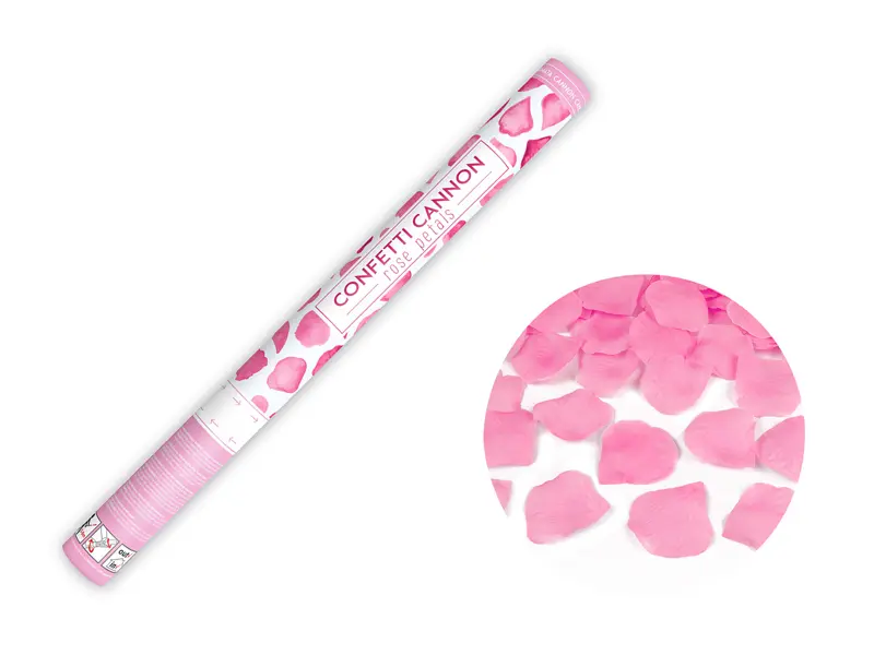 Canon à confettis Rose "pélates"