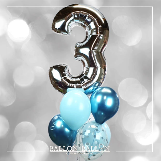 Boeket 1 Zilveren cijfer