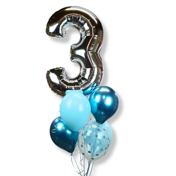 Bouquet un chiffre argenté (1)